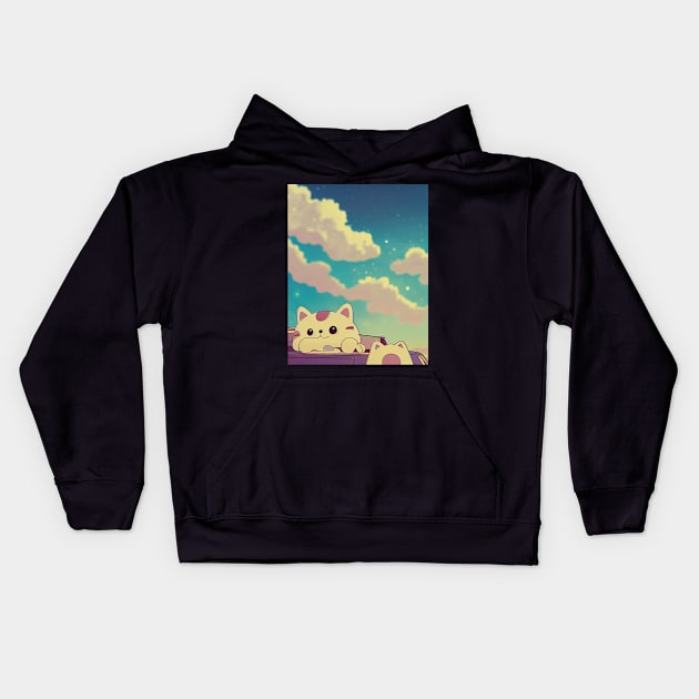 bee and puppycat Kids Hoodie by ComicsFactory